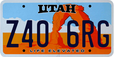 UT license plate Z406RG