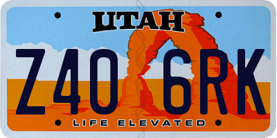 UT license plate Z406RK
