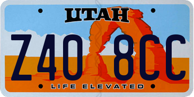 UT license plate Z408CC