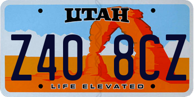 UT license plate Z408CZ