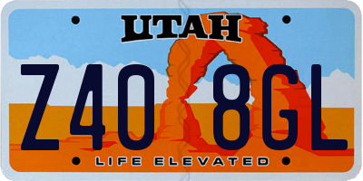 UT license plate Z408GL