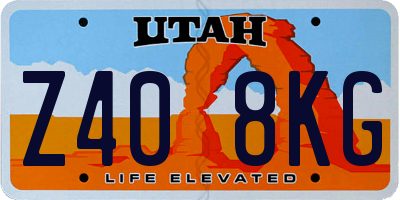 UT license plate Z408KG