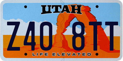 UT license plate Z408TT