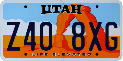 UT license plate Z408XG