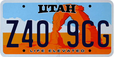 UT license plate Z409CG