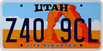 UT license plate Z409CL