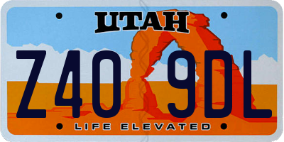 UT license plate Z409DL