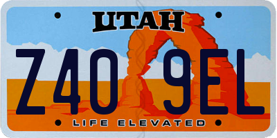 UT license plate Z409EL