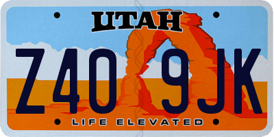 UT license plate Z409JK