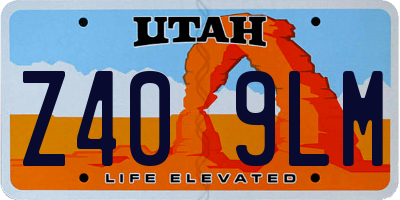UT license plate Z409LM