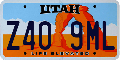 UT license plate Z409ML