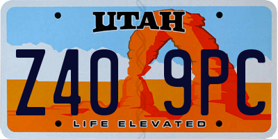 UT license plate Z409PC