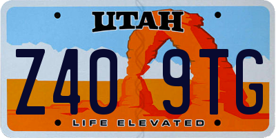 UT license plate Z409TG