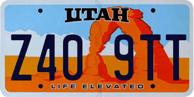 UT license plate Z409TT
