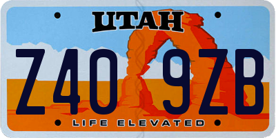 UT license plate Z409ZB