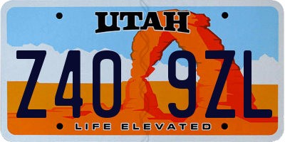 UT license plate Z409ZL