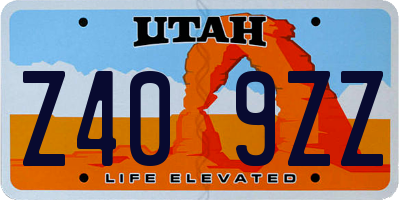 UT license plate Z409ZZ
