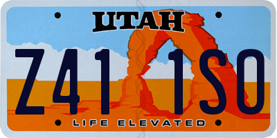 UT license plate Z411SO