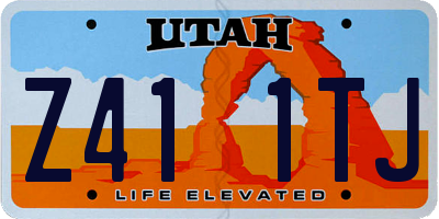 UT license plate Z411TJ