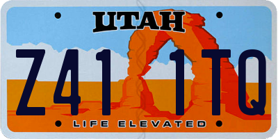 UT license plate Z411TQ
