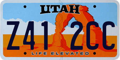 UT license plate Z412CC