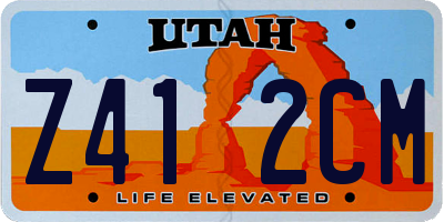 UT license plate Z412CM