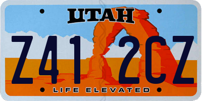 UT license plate Z412CZ