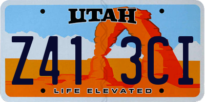 UT license plate Z413CI