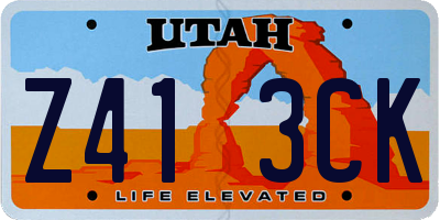 UT license plate Z413CK