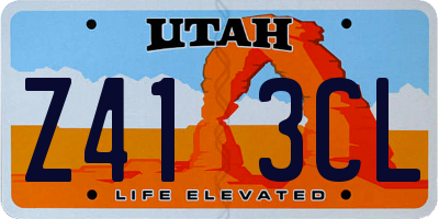 UT license plate Z413CL