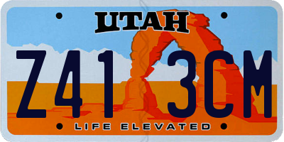 UT license plate Z413CM