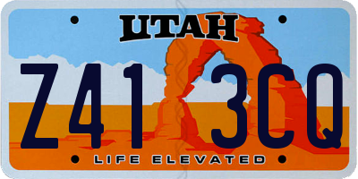 UT license plate Z413CQ
