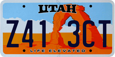 UT license plate Z413CT