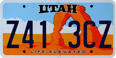 UT license plate Z413CZ