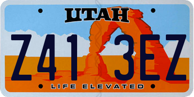 UT license plate Z413EZ