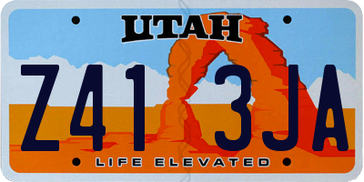 UT license plate Z413JA