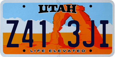 UT license plate Z413JI