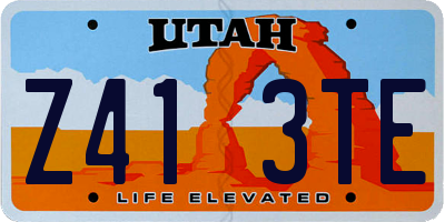 UT license plate Z413TE