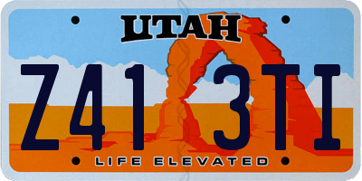 UT license plate Z413TI
