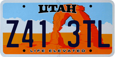 UT license plate Z413TL