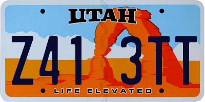UT license plate Z413TT