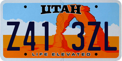 UT license plate Z413ZL