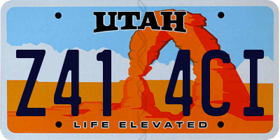 UT license plate Z414CI