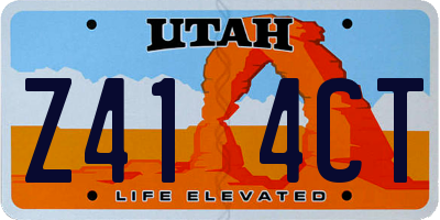 UT license plate Z414CT