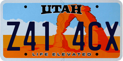 UT license plate Z414CX