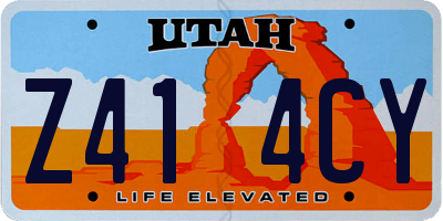 UT license plate Z414CY
