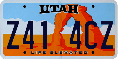 UT license plate Z414CZ