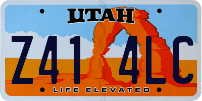 UT license plate Z414LC