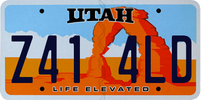 UT license plate Z414LD