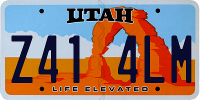 UT license plate Z414LM